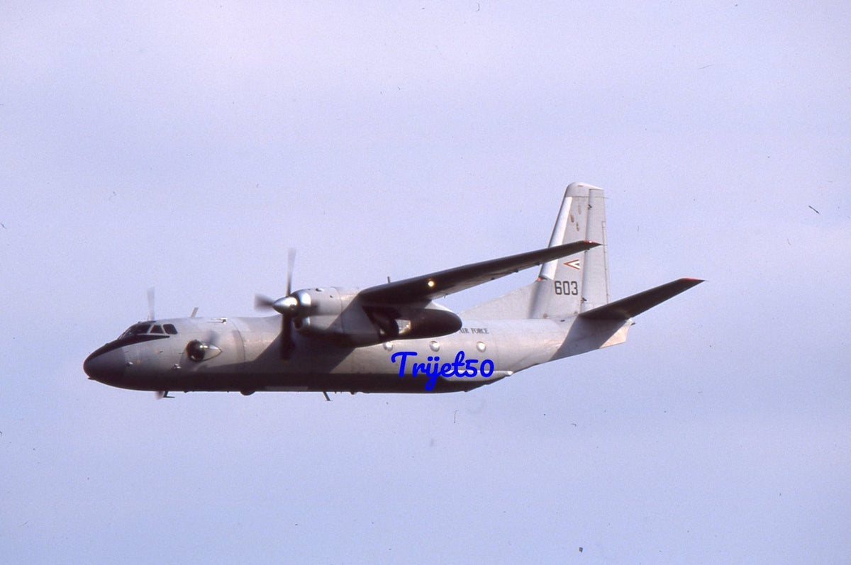 35mm Military Aircraft Slide Antonov An-24 603 Hungarian Air Force RIAT Cottesmore 2001