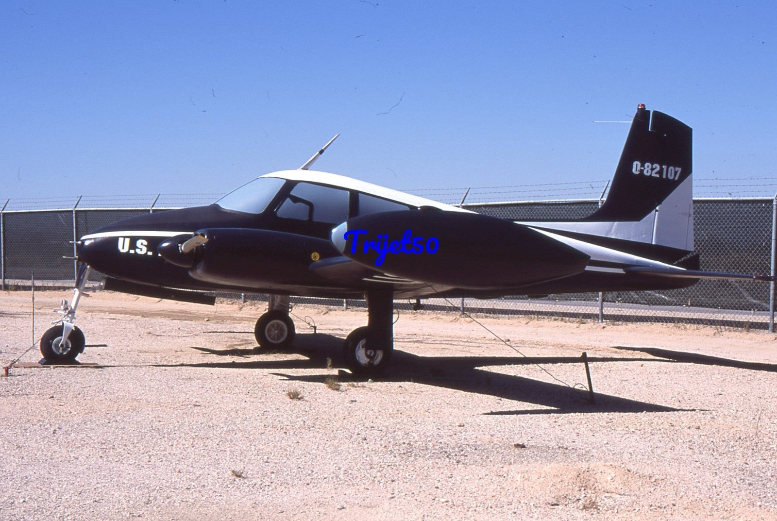 35mm Military Aircraft Slide U-3A 82107 Pima 2005