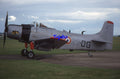 35mm Military Aircraft Slide Douglas Skyraider F-AZFN Duxford 2006