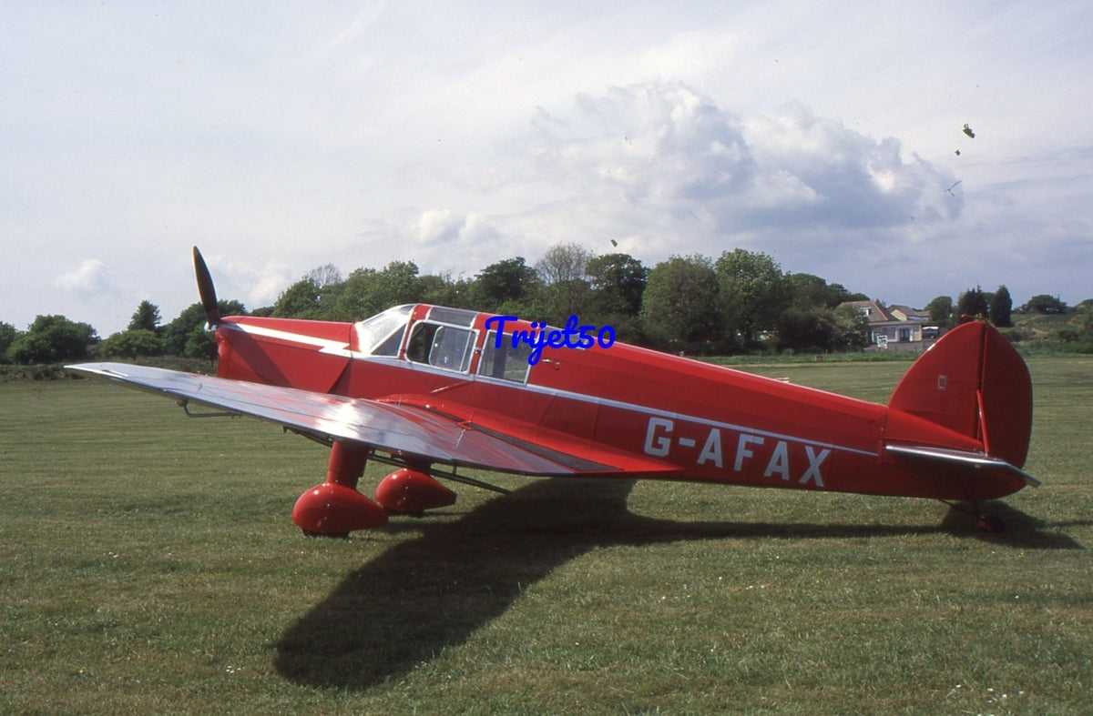 35mm Civil Aircraft Slide BA Eagle 2 G-AFAX Sandown 1995