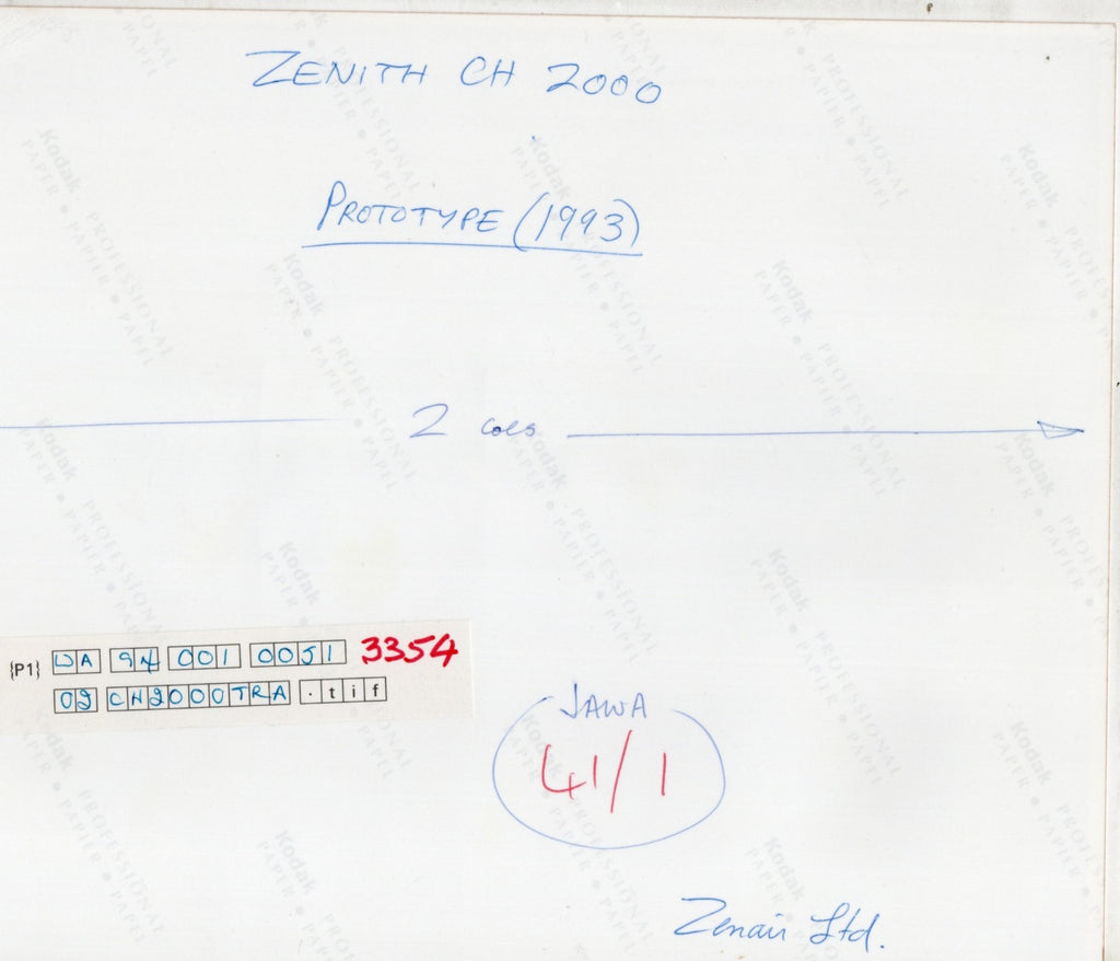 10X8 Colour Photo Zenith CH2000 Prototype C-FQCU 1993