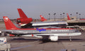 35mm Civil Aircraft Slide Airbus A320 N308US Northwest Airlines Detroit 1991