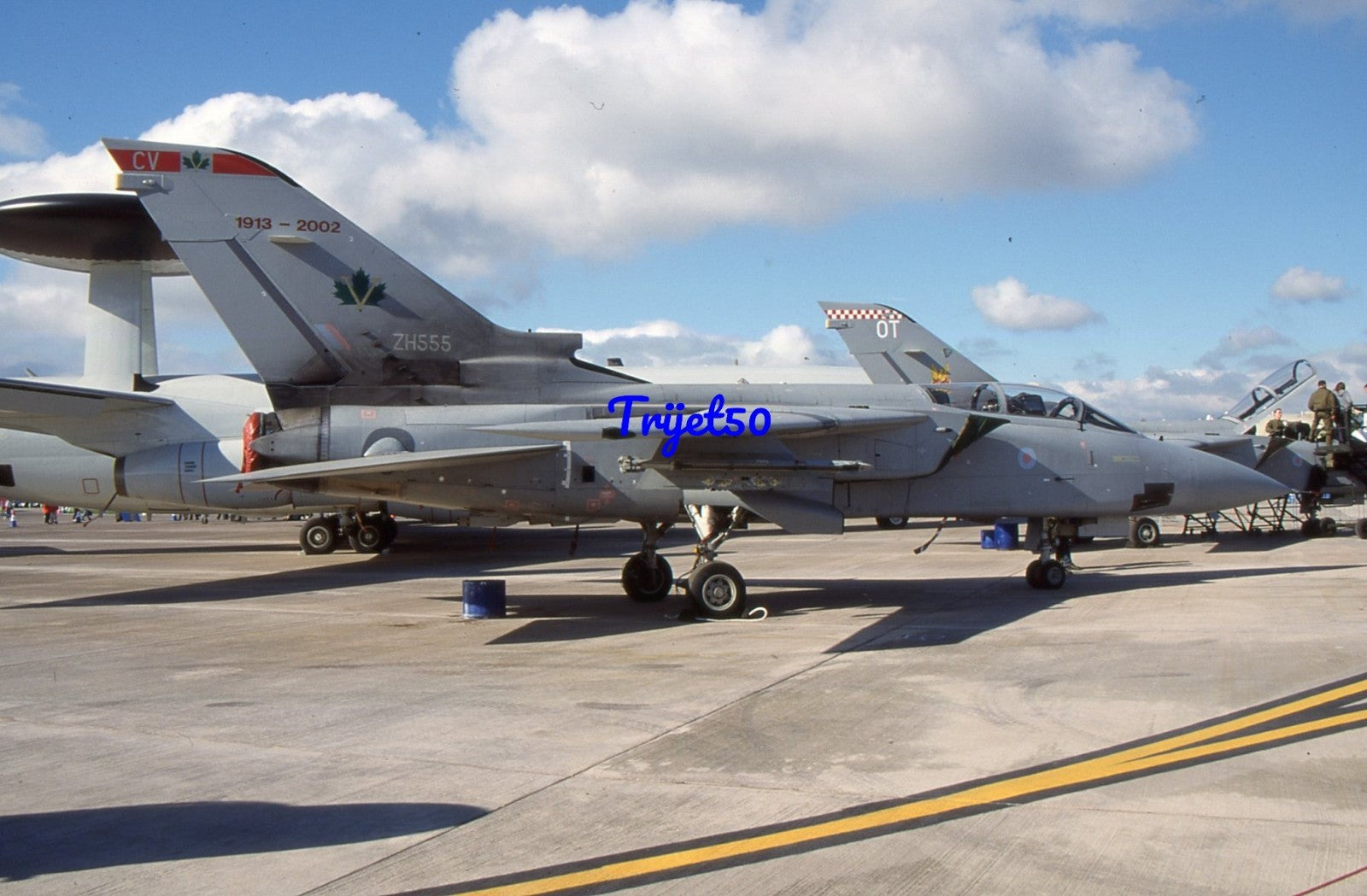 35mm Military Aircraft Slide Tornado ZH555 RIAT Fairford 2002