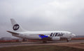 35mm Civil Aircraft Slide Boeing 737 VP-BVN UTair Moscow 2008
