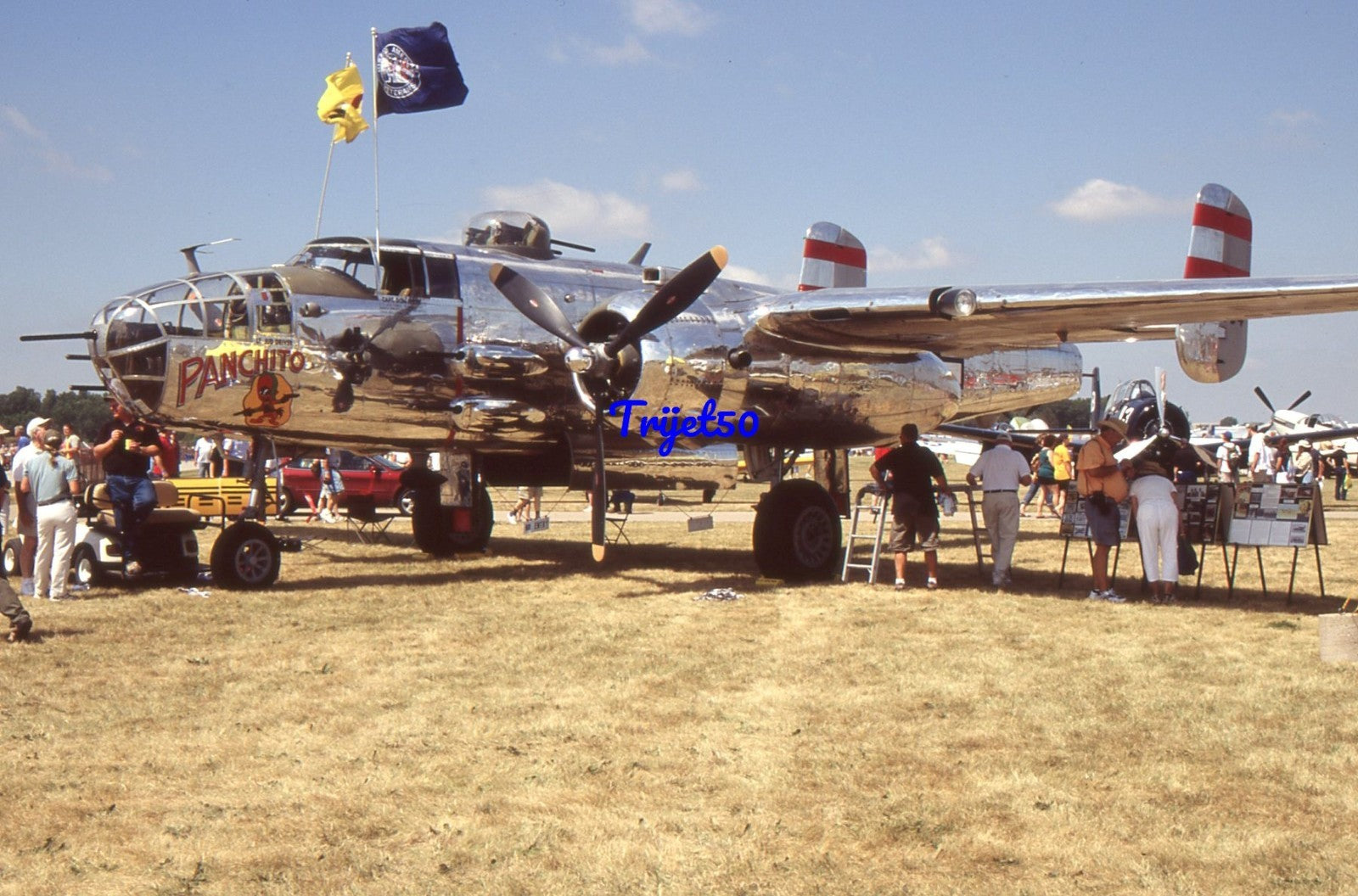 35mm Military Aircraft Slide B-25 Mitchell N9079Z Oshkosh 2006