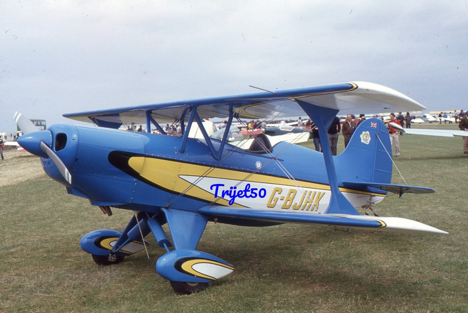 35mm Aircraft Slide Acrostar G-BJHK Leicester 1981