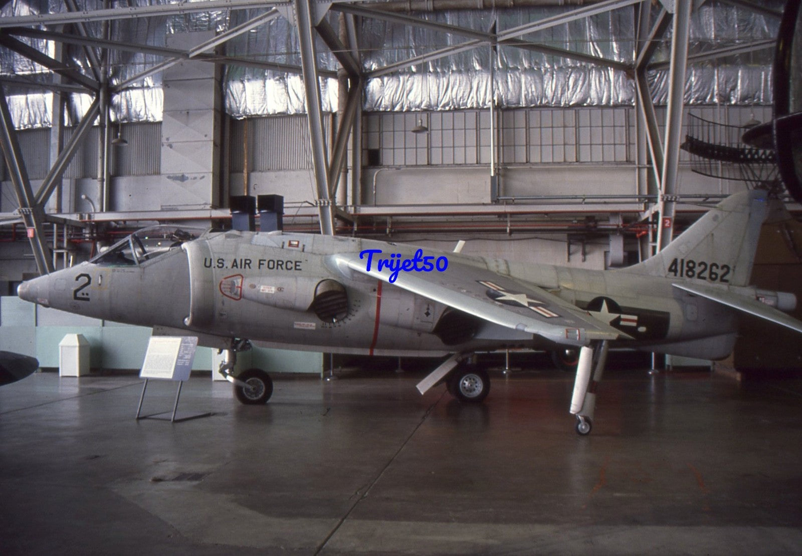 35mm Military Aircraft Slide XV-6A 64-18262 USAFM 1989
