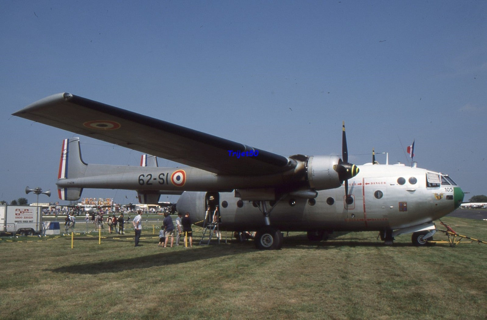 35mm Mkilitary Aircraft Slide Noratlas 105 at Coventry in 2003