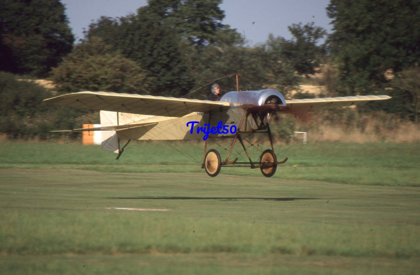 35mm Civil Aircraft Slide Blackburn Monoplane G-AANI Old Warden 2002