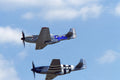35mm Military Aircraft Slide P-51 Mustang G-PSIC and G-CBNM Duxford 2005