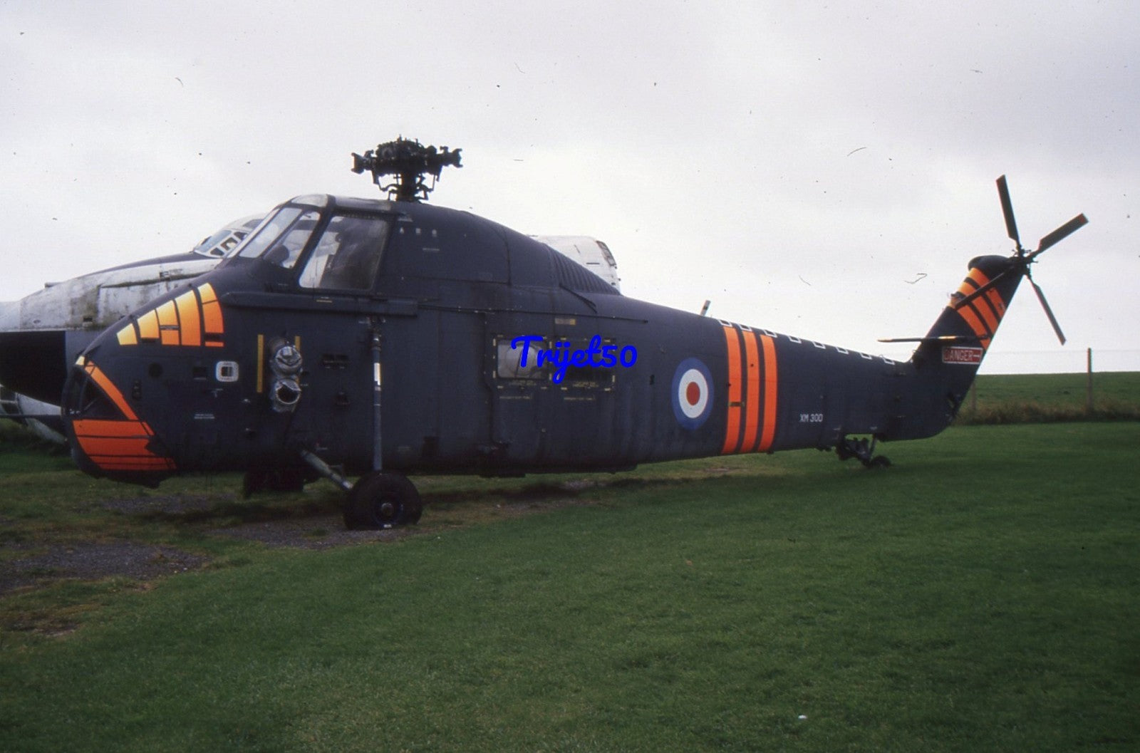 35mm Military Aircraft Slide Wessex XM300 Wales Aircraft Museum 1988