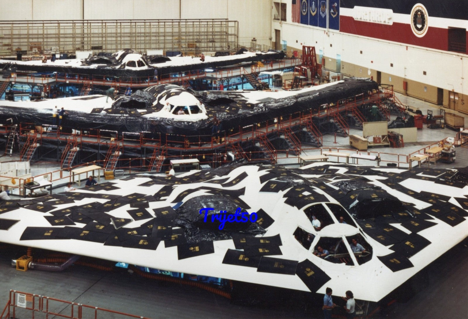 10X8 Colour Photo Northrop B-2 in Production