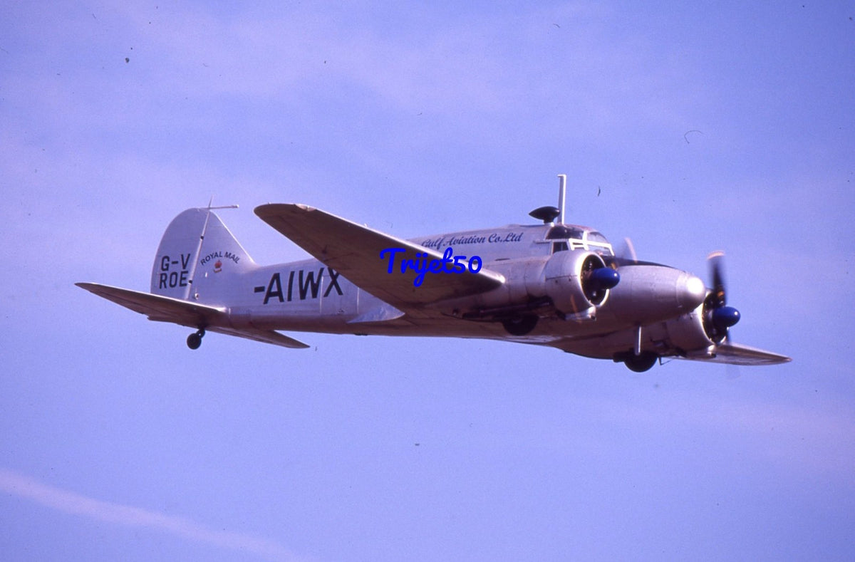 35mm Military Aircraft Slide Avro Anson G-VROE AIWX Coventry 2000