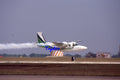 35mm Civil Aircraft Slide Aero Commander Bob Hoover Display Harlingen 1989