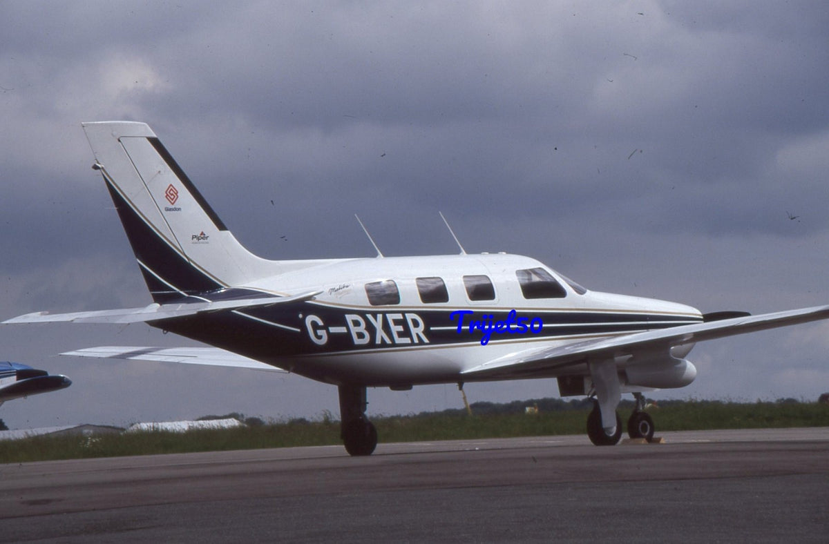 35mm Civil Aircraft Slide Piper PA-46 Malibu G-BXER Biggin Hill 2000