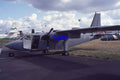 35mm Military Aircraft Slide BN Islander ZG844 Farnborough 1990