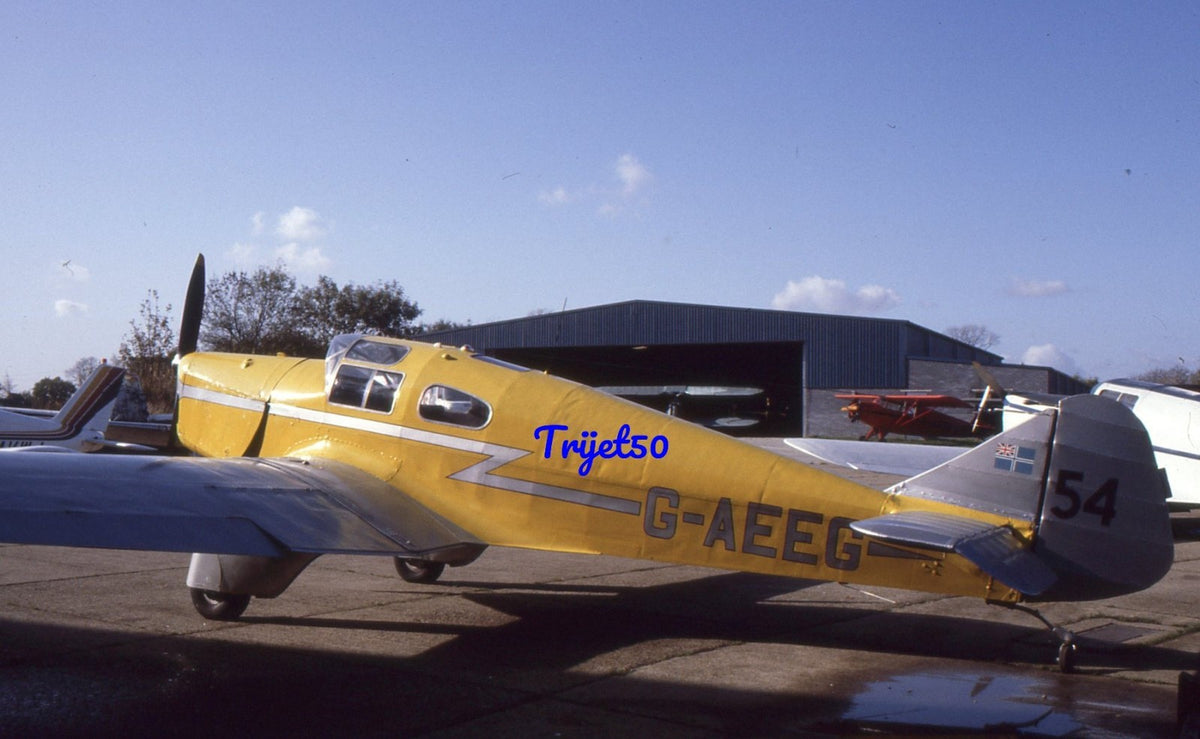 35mm Civil Aircraft Slide Miles Falcon G-AEEG
