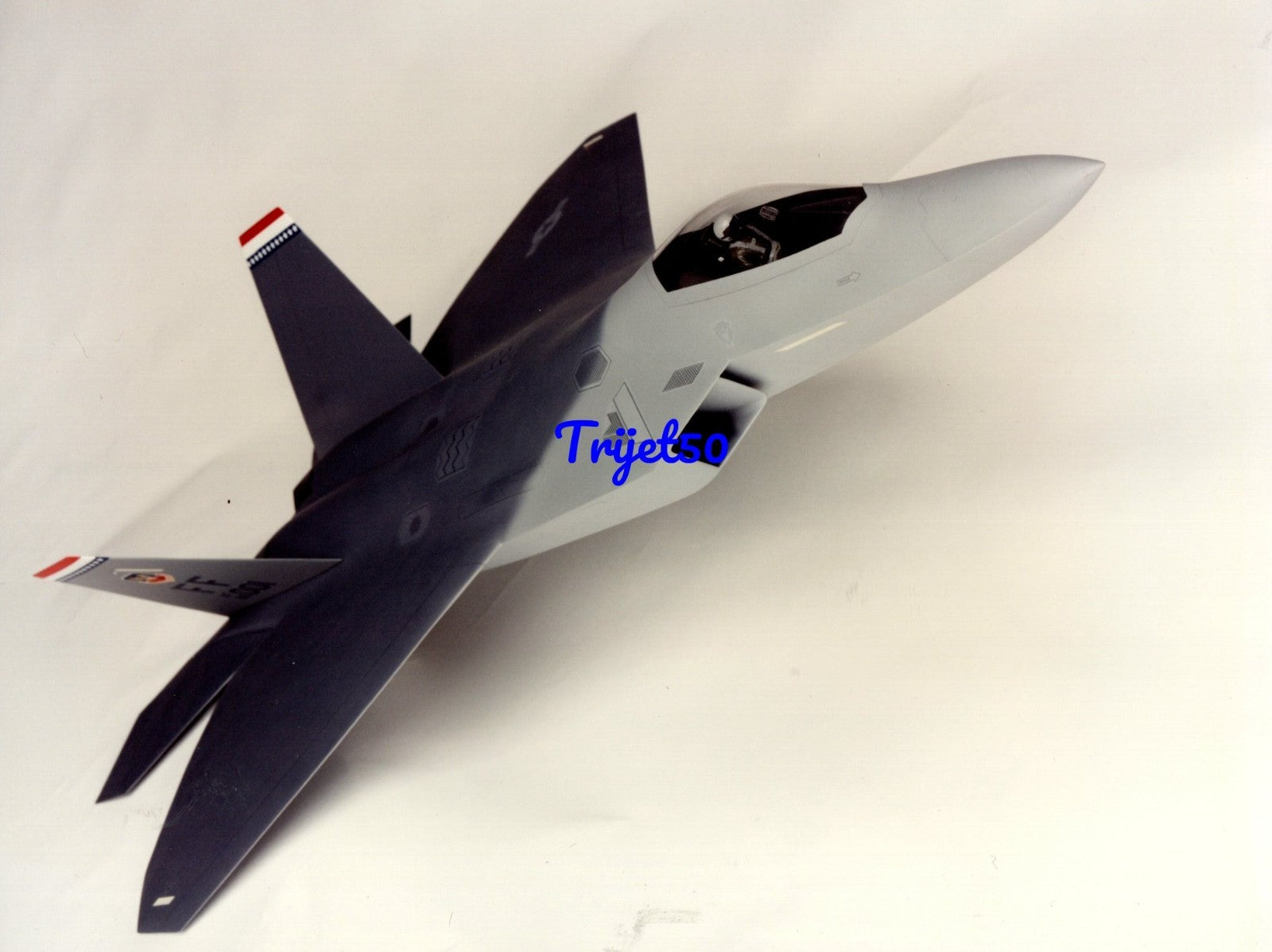 10X8 Colour Photo Lockheed F-22A Scale Model 20th Scale
