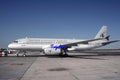 35mm Civil Aircraft Slide Airbus A320 A7-ABU Qatar Airways Sharjah 2002
