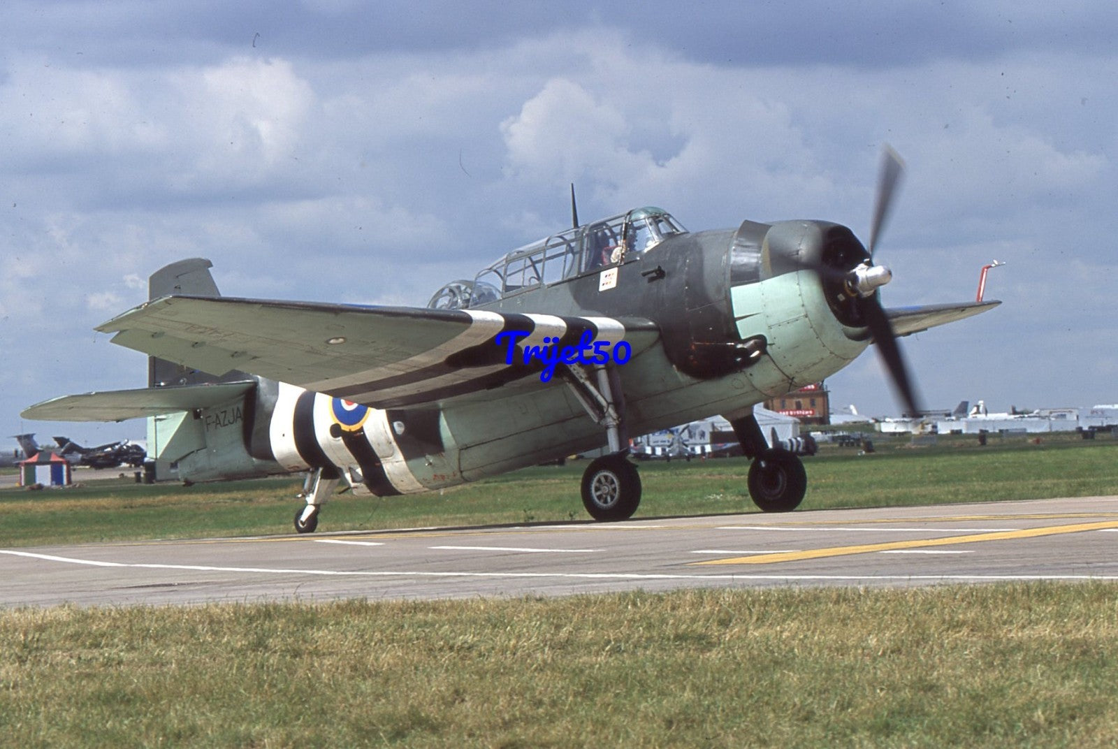 35mm Military Aircraft Slide TBM Avenger F-AZJA RIAT Fairford 2004