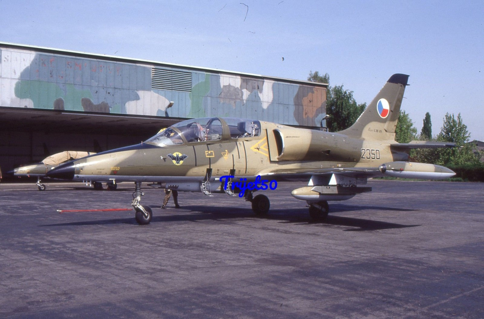 35mm Military Aircraft Slide L-39 Albatros 2350 Czech Air Force 1992