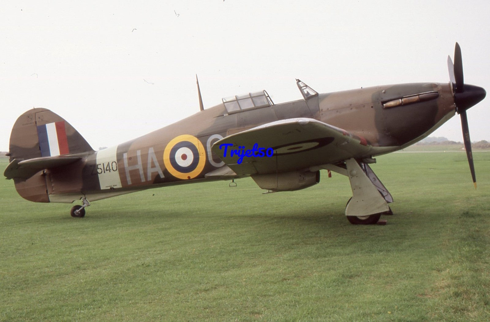 35mm Military Aircraft Slide Hurricane G-HURI Z5140 Shoreham 2006