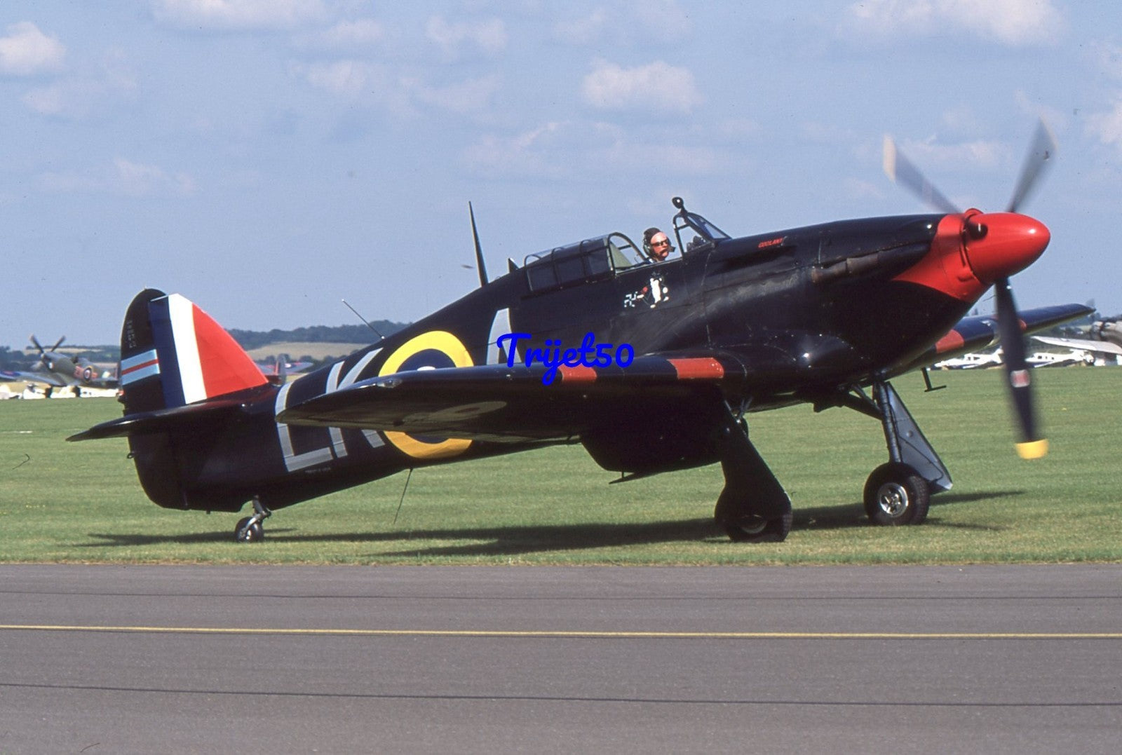 35mm Military Aircraft Slide Hurricane BD707 G-HURR Duxford 2005