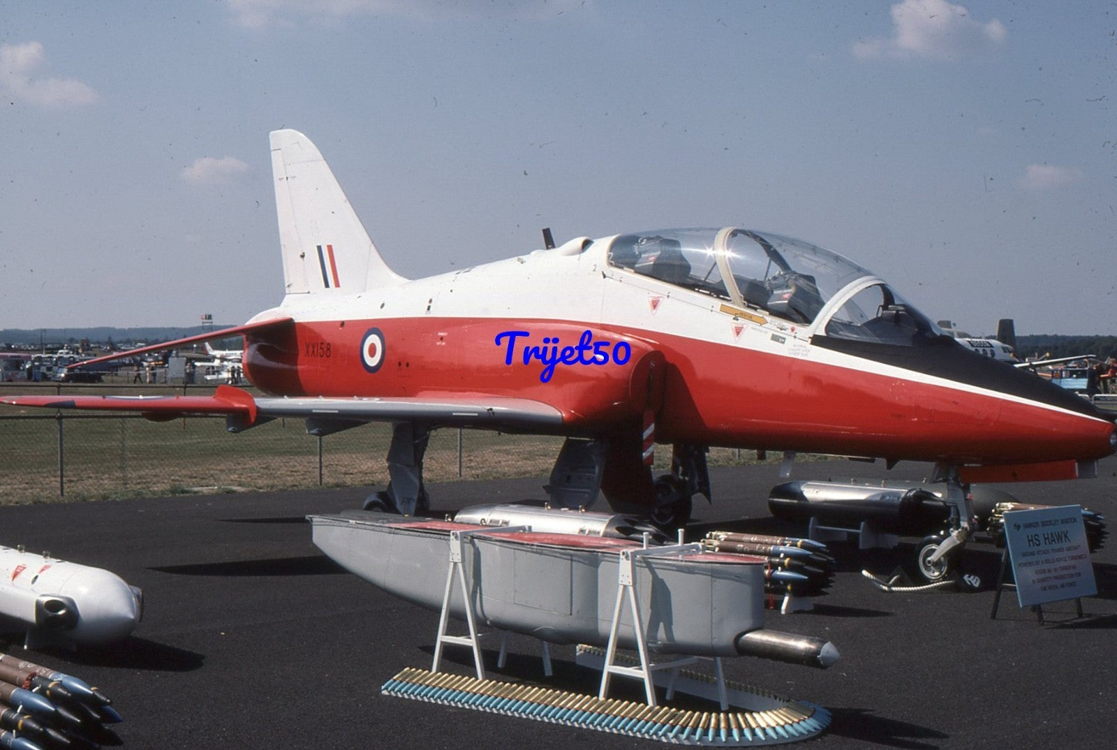 35mm Military Aircraft Slide Hawk XX178 at Farnborough 1976