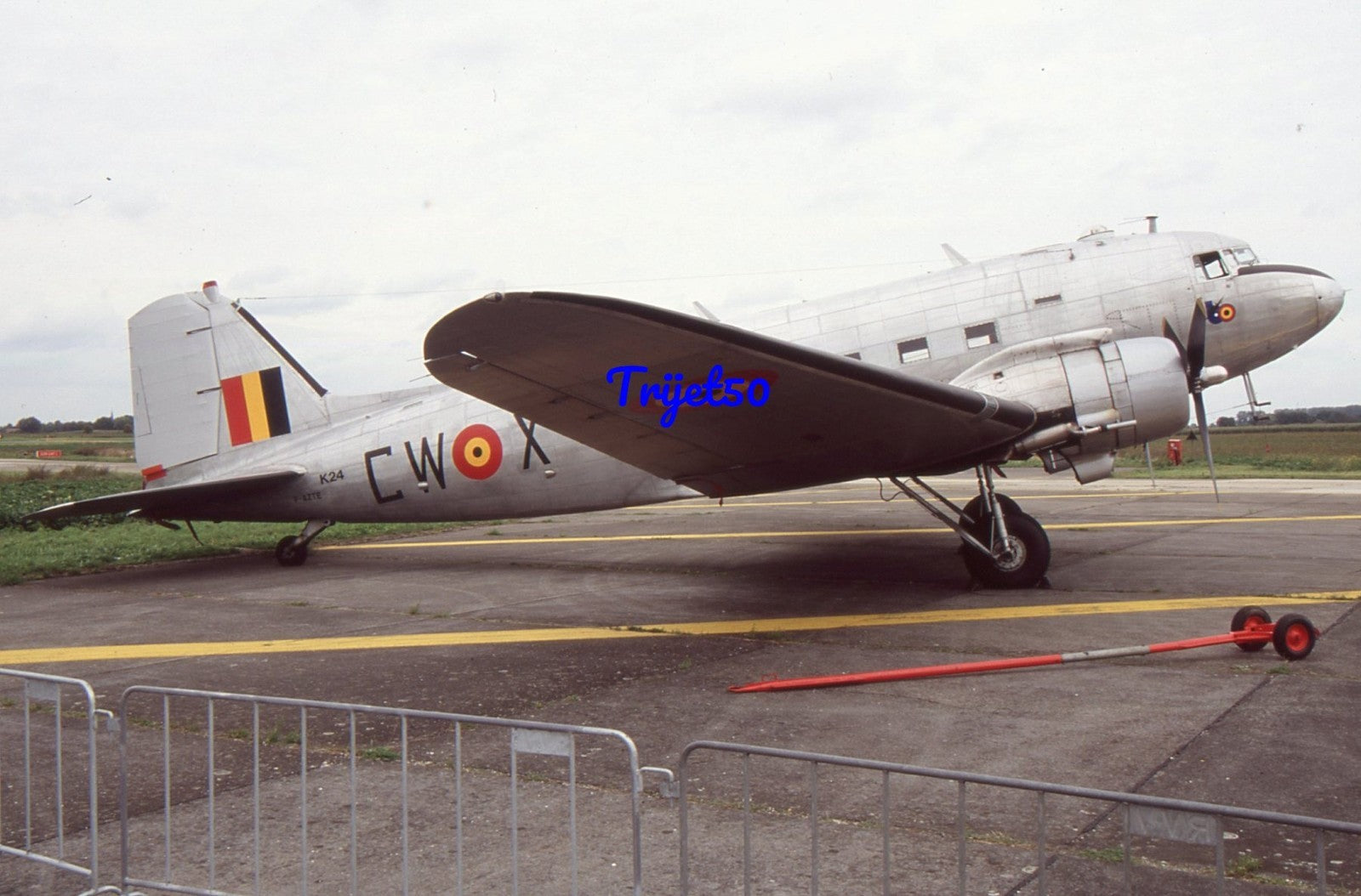 35mm Military Aircraft Slide Douglas C-47 F-AZTE K-24 Beauvechain 2006