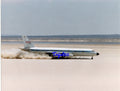 10x8 Colour Photo NASA CV990 Coronado testing Space Shuttle Tires on dry lakebed